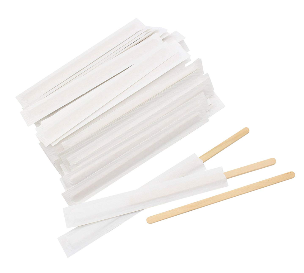 PALETINA MADERA ENVUELTA INDIVIDUAL EN PACK DE 100/ud