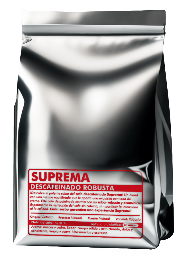 SUPREMA - ROBUSTA DESCAFEINADO PLATA 1KG