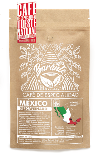 MEXICO PICO DE ORIZABA DESCAFEINADO SWISS 250G MOLIDO