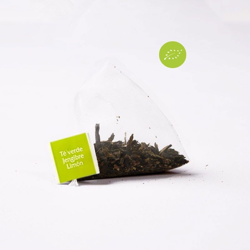 [COM0035] TE´S PIRAMIDES VERDE JENGIBRE Y LIMÓN Estuche de 15/ud