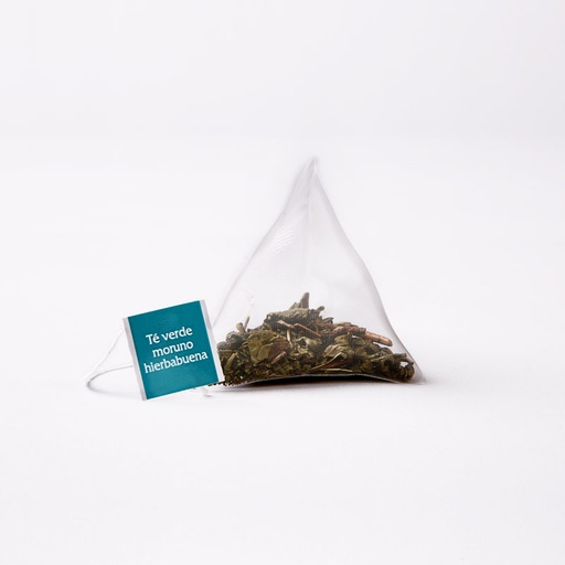 [COM0033] TE´S PIRAMIDES VERDE MORUNO HIERBABUENA Estuche de 15/ud